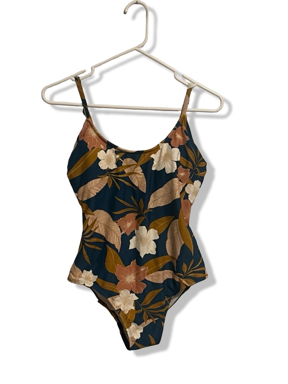 Floral Print Women’s One-Piece Swimsuit with Built-In Padding